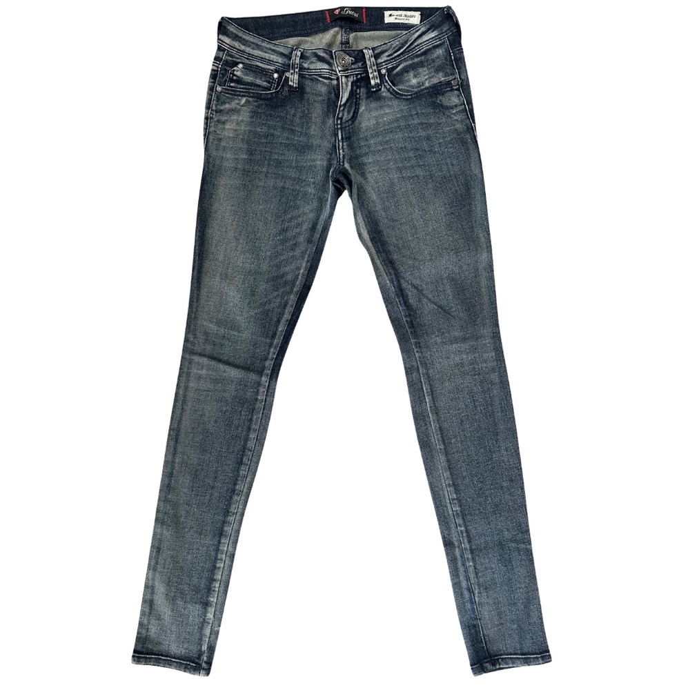 Guess Low Rise Jegging Jeans Sz 26 Maxine Fit Gray Wash Skinny Y2K 90s Grunge